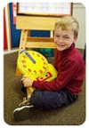 Boy with clock